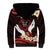 Polynesia AIDS Awareness Month Sherpa Hoodie Take The Rights Path Polynesian Pattern