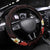 Polynesia AIDS Awareness Month Steering Wheel Cover Take The Rights Path Polynesian Pattern