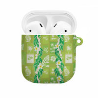 Aloha Hawaii Tuberose Lei AirPods Case Tropical Vibes Green Color - Polynesian Pride