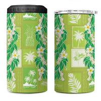Aloha Hawaii Tuberose Lei 4 in 1 Can Cooler Tumbler Tropical Vibes Green Color - Polynesian Pride