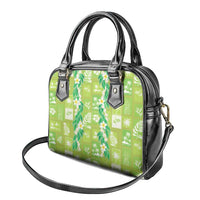 Aloha Hawaii Tuberose Lei Shoulder Handbag Tropical Vibes Green Color - Polynesian Pride