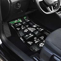 Aloha Hawaii Tuberose Lei Car Mats Tropical Vibes Black Color - Polynesian Pride