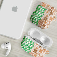 Aloha Hawaii Palaka Tuberose Lei AirPods Case Hawaiian Quilt Seamless Style - Polynesian Pride
