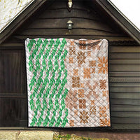 Aloha Hawaii Palaka Tuberose Lei Quilt Hawaiian Quilt Seamless Style - Polynesian Pride