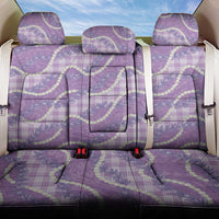 Purple Hawaii Palaka Honohono Pikake Back Car Seat Cover Hawaiian Orchid Lei Polynesian Pattern - Polynesian Pride