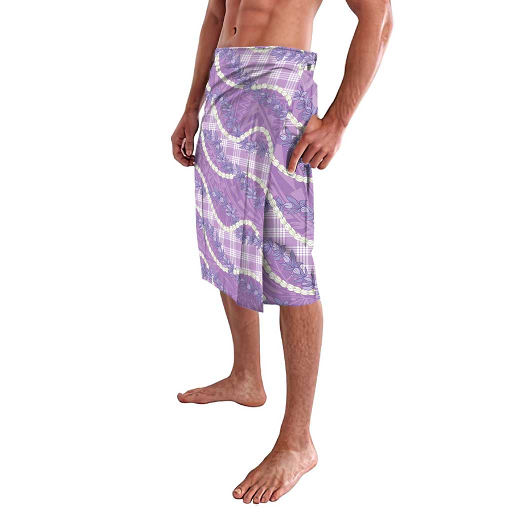 Purple Hawaii Palaka Honohono Pikake Lavalava Hawaiian Orchid Lei Polynesian Pattern - Polynesian Pride