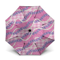 Pink Hawaii Palaka Honohono Pikake Umbrella Hawaiian Orchid Lei Polynesian Pattern - Polynesian Pride