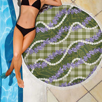 Green Hawaii Palaka Honohono Pikake Beach Blanket Hawaiian Orchid Lei Polynesian Pattern - Polynesian Pride