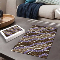 Brown Hawaii Palaka Honohono Pikake Puzzle Hawaiian Orchid Lei Polynesian Pattern - Polynesian Pride