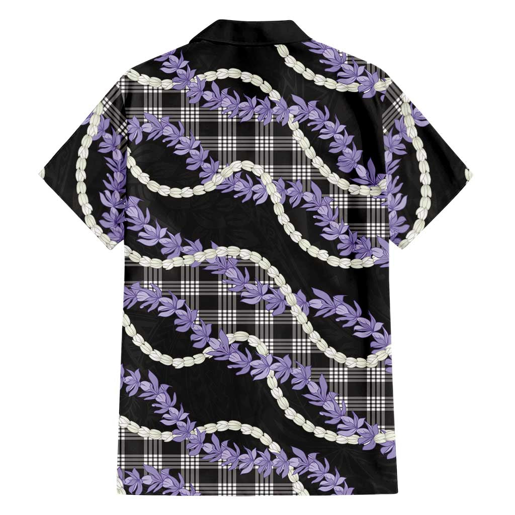 Black Hawaii Palaka Honohono Pikake Family Matching Off Shoulder Maxi Dress and Hawaiian Shirt Hawaiian Orchid Lei Polynesian Pattern LT14 - Polynesian Pride