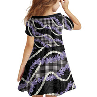 Black Hawaii Palaka Honohono Pikake Family Matching Summer Maxi Dress and Hawaiian Shirt Hawaiian Orchid Lei Polynesian Pattern LT14 - Polynesian Pride