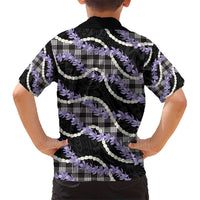 Black Hawaii Palaka Honohono Pikake Hawaiian Shirt Hawaiian Orchid Lei Polynesian Pattern - Polynesian Pride
