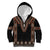 Bula Fiji Dashiki Vintage Fijian Masi Tapa Pattern Kid Hoodie LT14 Zip Hoodie Brown - Polynesian Pride