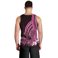 Pink Polynesia Easter Day Men Tank Top Eggs With Bunny Polynesian Pattern LT14 - Polynesian Pride