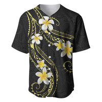 Polynesia Tattoo With Plumeria Baseball Jersey Elegant Vibes