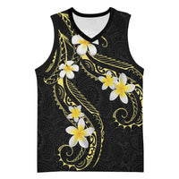 Polynesia Tattoo With Plumeria Basketball Jersey Elegant Vibes