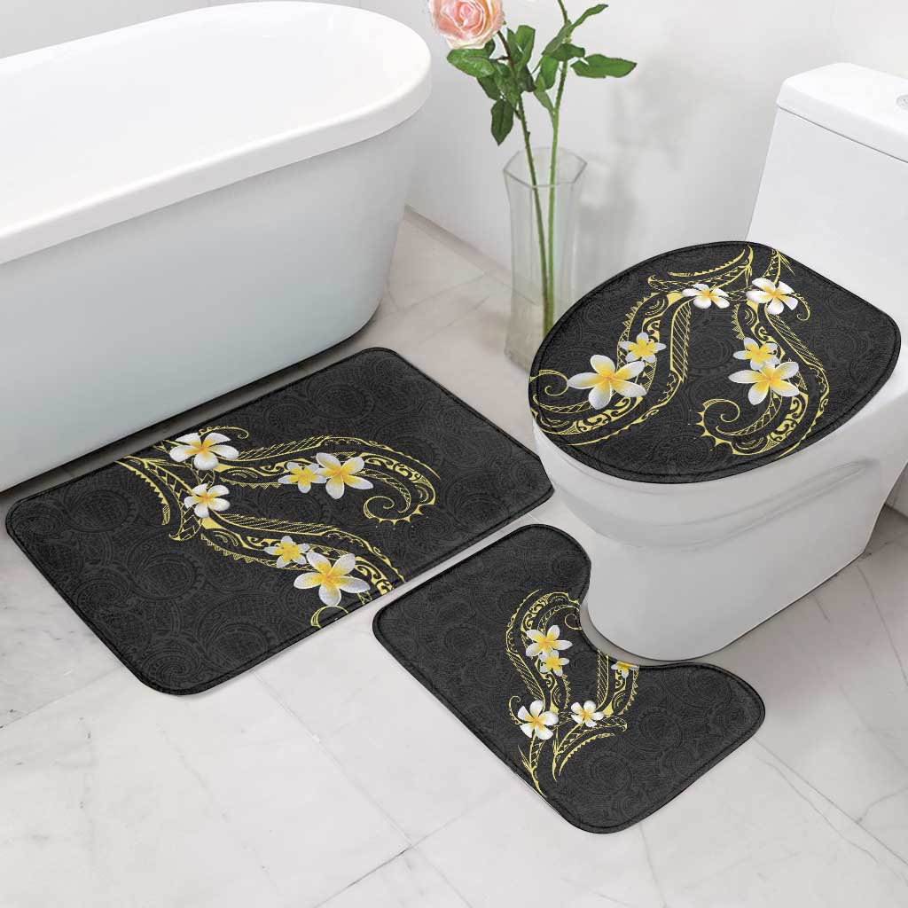Polynesia Tattoo With Plumeria Bathroom Set Elegant Vibes LT14 - Polynesian Pride