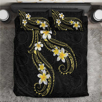 Polynesia Tattoo With Plumeria Bedding Set Elegant Vibes