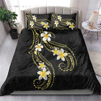 Polynesia Tattoo With Plumeria Bedding Set Elegant Vibes