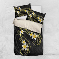 Polynesia Tattoo With Plumeria Bedding Set Elegant Vibes