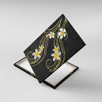 Polynesia Tattoo With Plumeria Canvas Wall Art Elegant Vibes