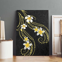 Polynesia Tattoo With Plumeria Canvas Wall Art Elegant Vibes