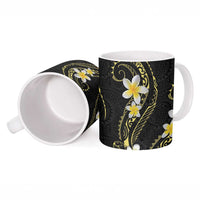 Polynesia Tattoo With Plumeria Ceramic Mug Elegant Vibes