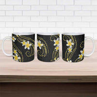 Polynesia Tattoo With Plumeria Ceramic Mug Elegant Vibes