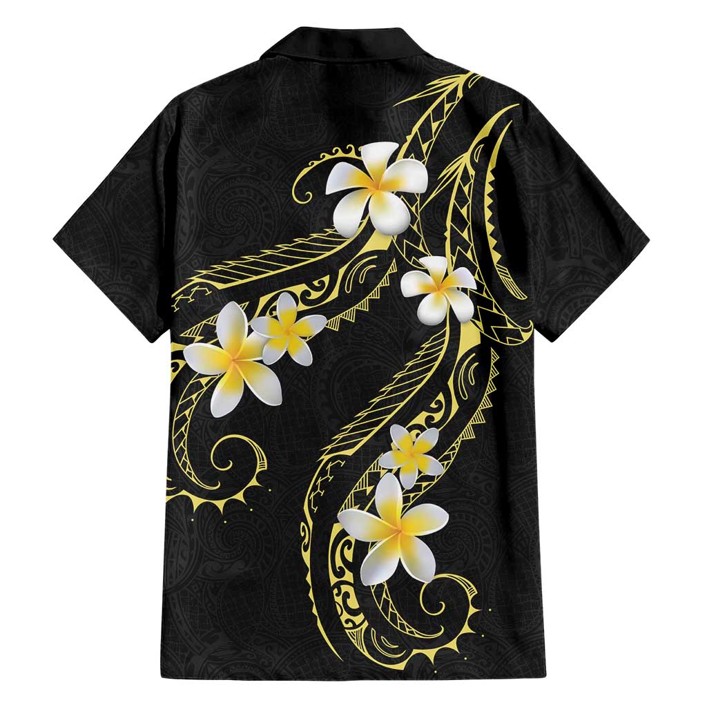 Polynesia Tattoo With Plumeria Family Matching Off Shoulder Short Dress and Hawaiian Shirt Elegant Vibes LT14 - Polynesian Pride