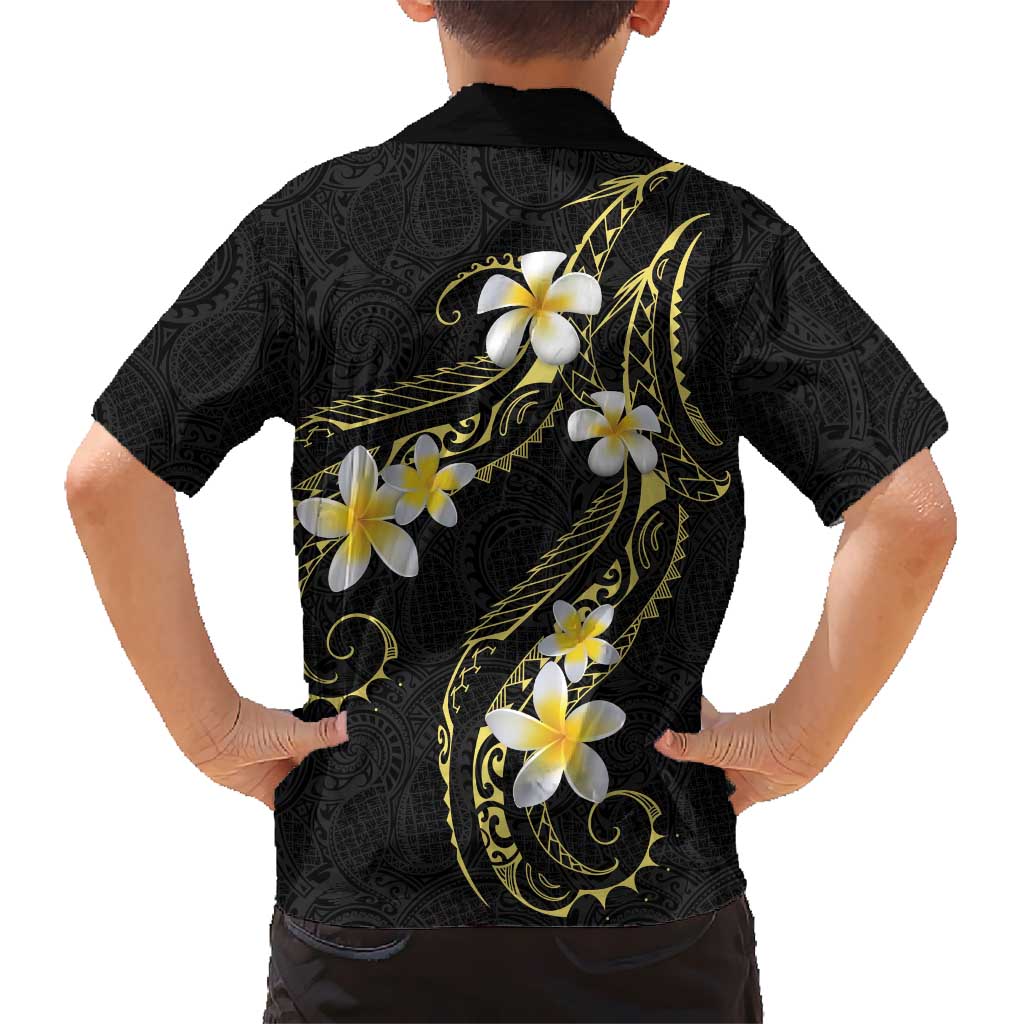 Polynesia Tattoo With Plumeria Family Matching Tank Maxi Dress and Hawaiian Shirt Elegant Vibes LT14 - Polynesian Pride