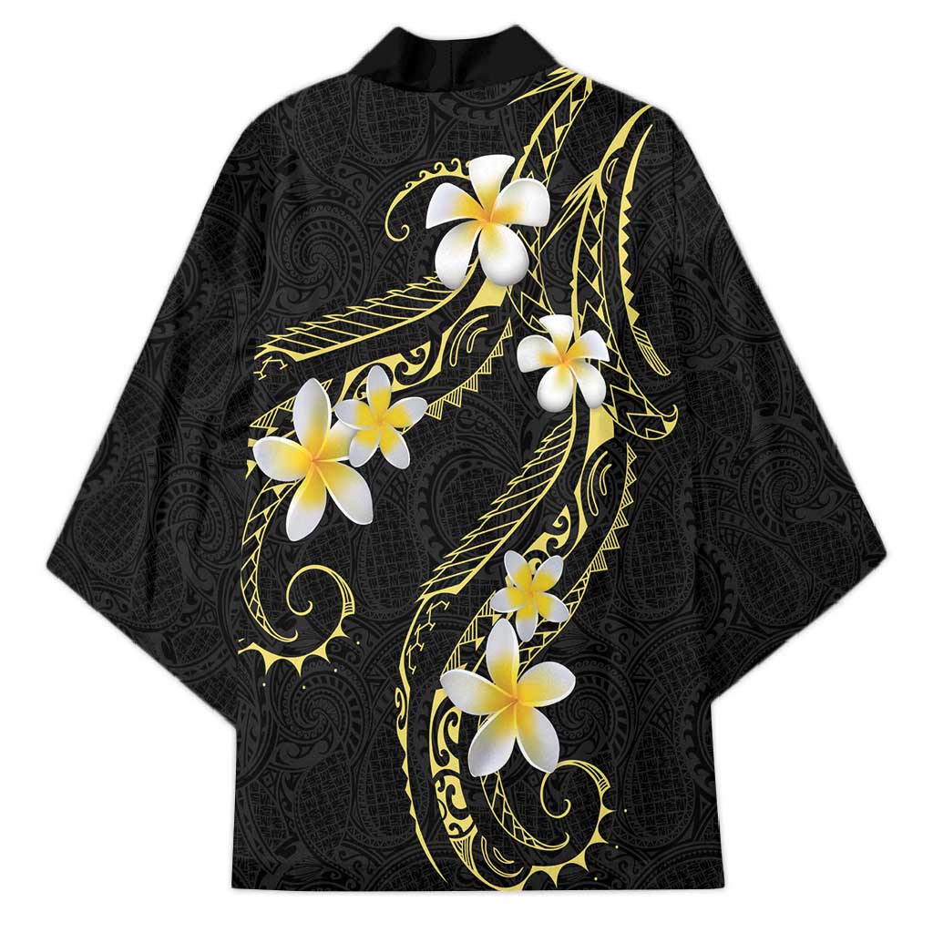 Polynesia Tattoo With Plumeria Kimono Elegant Vibes LT14 - Polynesian Pride