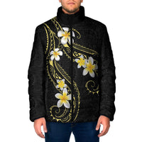 Polynesia Tattoo With Plumeria Padded Jacket Elegant Vibes