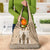 Tonga Father's Day Grocery Bag Best Dad Ever Tongan Ngatu Pattern - Beige