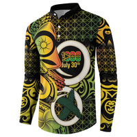 Vanuatu 1980 Button Sweatshirt Ni-Van Tamtam Sand Drawing Pattern