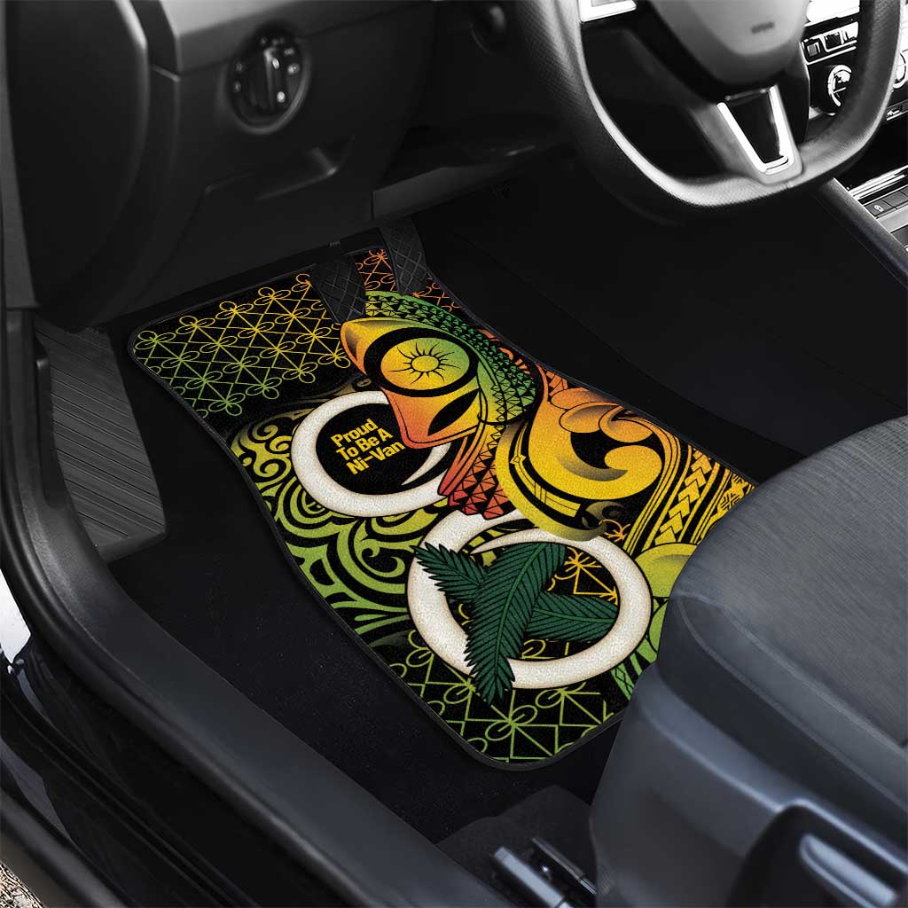 Vanuatu 1980 Car Mats Ni-Van Tamtam Sand Drawing Pattern LT14 - Polynesian Pride