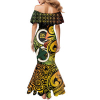 Vanuatu 1980 Family Matching Mermaid Dress and Hawaiian Shirt Ni-Van Tamtam Sand Drawing Pattern