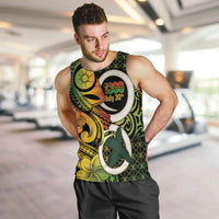 Vanuatu 1980 Men Tank Top Ni-Van Tamtam Sand Drawing Pattern