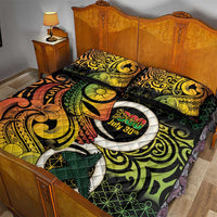 Vanuatu 1980 Quilt Bed Set Ni-Van Tamtam Sand Drawing Pattern