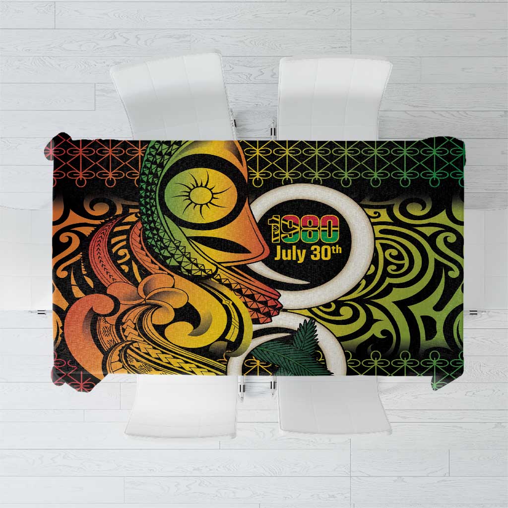 Vanuatu 1980 Tablecloth Ni-Van Tamtam Sand Drawing Pattern