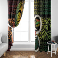 Vanuatu 1980 Window Curtain Ni-Van Tamtam Sand Drawing Pattern LT14 - Polynesian Pride