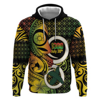 Vanuatu 1980 Zip Hoodie Ni-Van Tamtam Sand Drawing Pattern