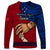 Polynesian Pride Father Day Samoa Long Sleeve Shirt Manuia le Aso Sa o Tama Red Version LT14 - Polynesian Pride