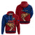 Custom Father Day Samoa Hoodie Manuia le Aso Sa o Tama Red Version LT14 - Polynesian Pride