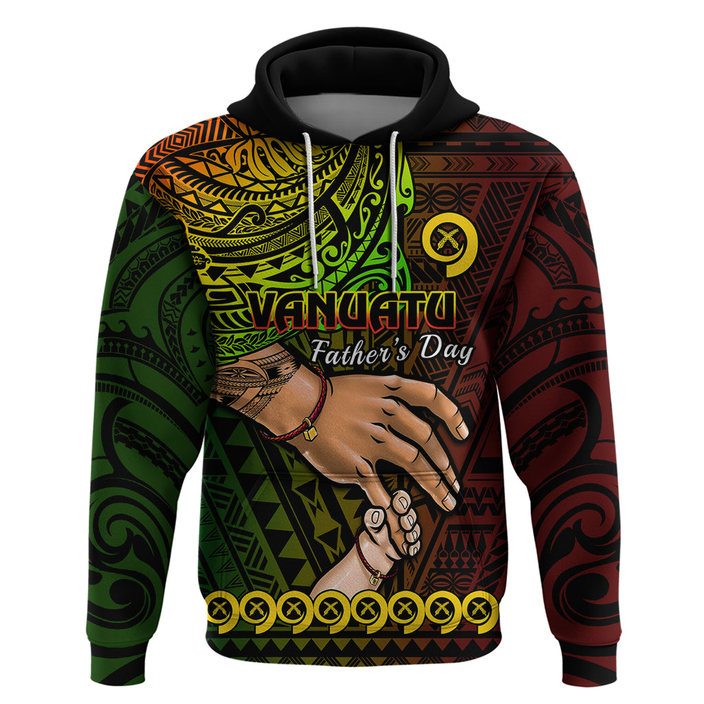 Custom Father Day Vanuatu Hoodie I Love You Dad Reggae Version LT14 Pullover Hoodie Reggae - Polynesian Pride