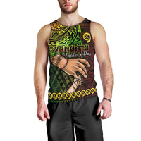 Personalised Father Day Vanuatu Men Tank Top I Love You Dad Reggae Version LT14 - Polynesian Pride