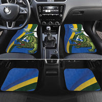 Solomon Islands Independence Day Car Mats Happy 7 July Crocodile Flag Style LT14 Set 4pcs Blue - Polynesian Pride