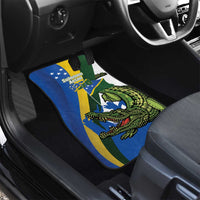 Solomon Islands Independence Day Car Mats Happy 7 July Crocodile Flag Style LT14 - Polynesian Pride
