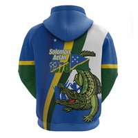 Solomon Islands Independence Day Hoodie Happy 7 July Crocodile Flag Style