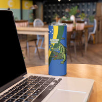 Solomon Islands Independence Day Skinny Tumbler Happy 7 July Crocodile Flag Style LT14 - Polynesian Pride