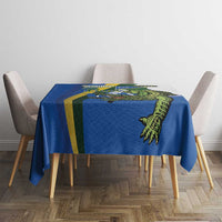 Solomon Islands Independence Day Tablecloth Happy 7 July Crocodile Flag Style LT14 - Polynesian Pride